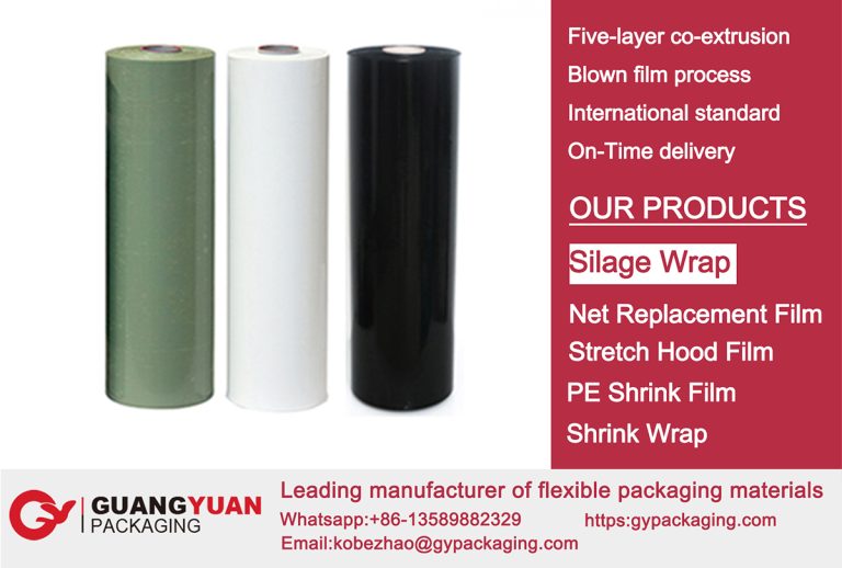 Plastic hay wrap, bale wrap wholesaler China, silage film factory Chinese